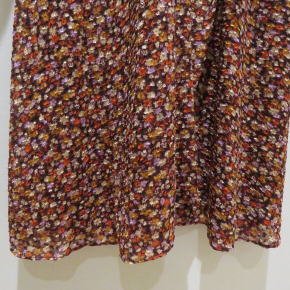 MADEWELL Long-Sleeve Crossover Midi Dress Clipdot Spring Prairie Floral Twee 6 - Picture 9 of 16